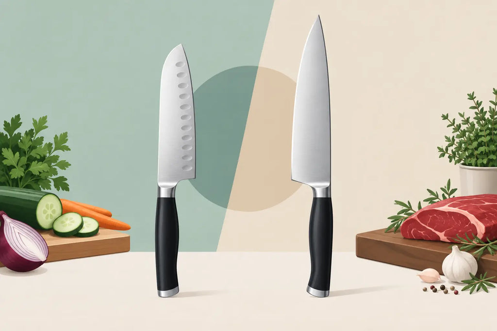 Santoku nož proti chef nožu: kaj izbrati?