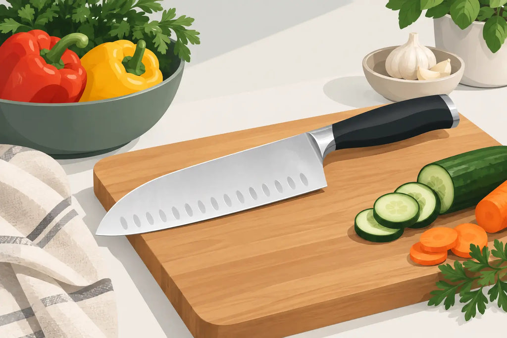 Kako izbrati nož santoku za domačo kuhinjo